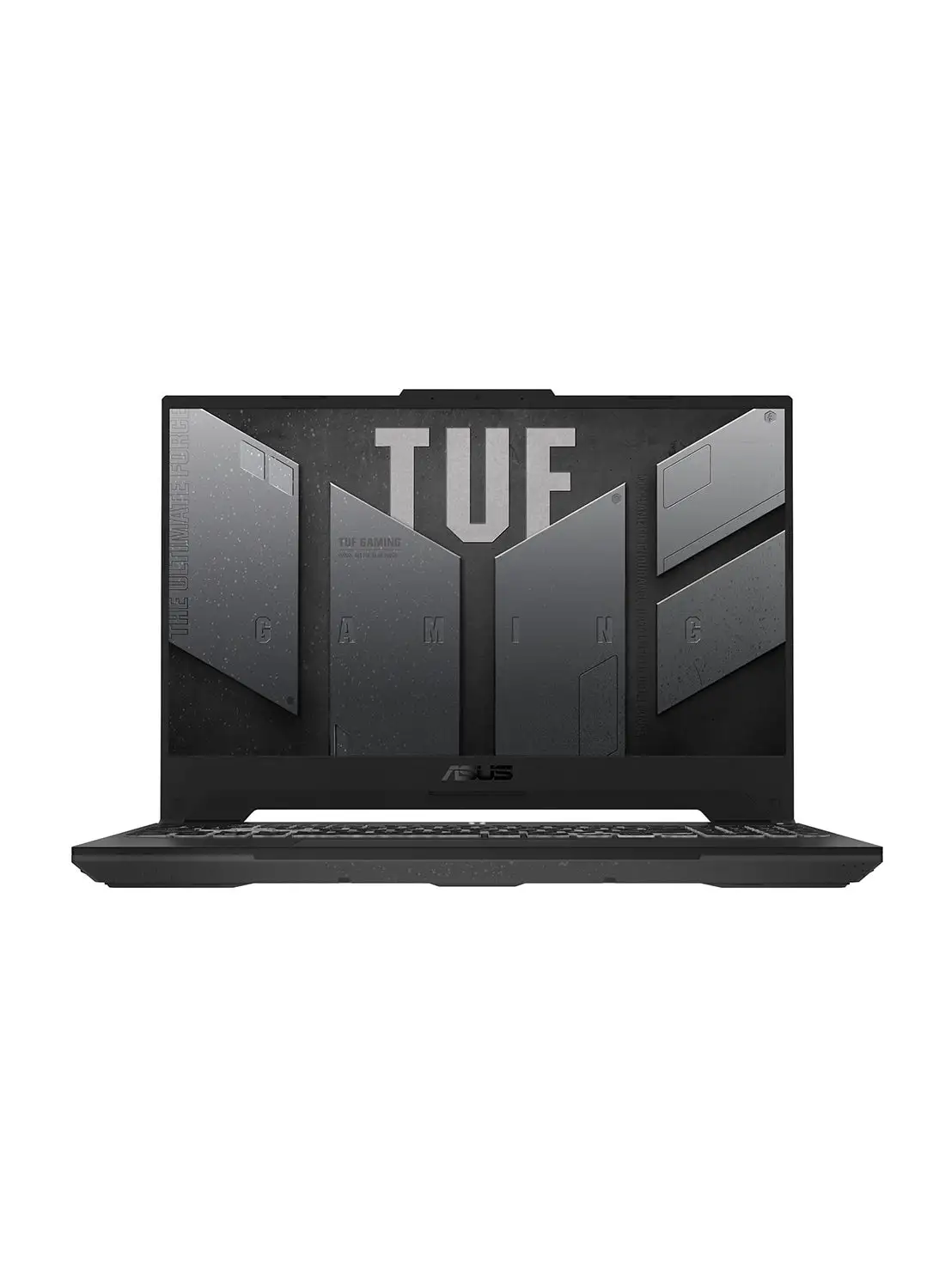 كمبيوتر محمول أسوس TUF Gaming A15 FA507NUR-LP053W بشاشة مقاس 15.6 بوصة، ومعالج AMD Ryzen 7-7435HS/ وذاكرة وصول عشوائي سعة 16 جيجابايت/محرك أقراص SSD سعة 1 تيرابايت/بطاقة رسومات NVIDIA GeForce RTX 4050 سعة 6 جيجابايت/نظام تشغيل Windows11 Home/ اللغة الإنجليزية/العربية رمادي ميكا