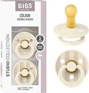 BIBS Studio Colour 2 Pack Pin Latex Size 2 Ivory Vanilla Mix