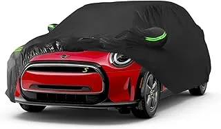 Proadsy Car Cover for Mini Cooper 2002-2023, Waterproof All Weather for Automobiles, Windproof Snowproof Rain Hail Sun UV Protection Full Outdoor Indoor Exterior Car Covers, Black