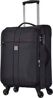 Eminent Soft Luggage for Unisex Polyester Lightweight Expandable Wheeled Suitcase with TSA lock V6101 (Carry-On 20-Inch, Black)