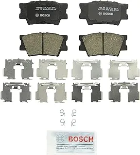 مجموعة وسادات فرامل قرص السيراميك الفاخرة من BOSCH BC1212 - متوافقة مع مجموعة مختارة من Lexus ES300h، ES350، HS250h؛ بونتياك فيبي؛ تويوتا أفالون، كامري، ماتريكس، راف 4؛ مؤخرة