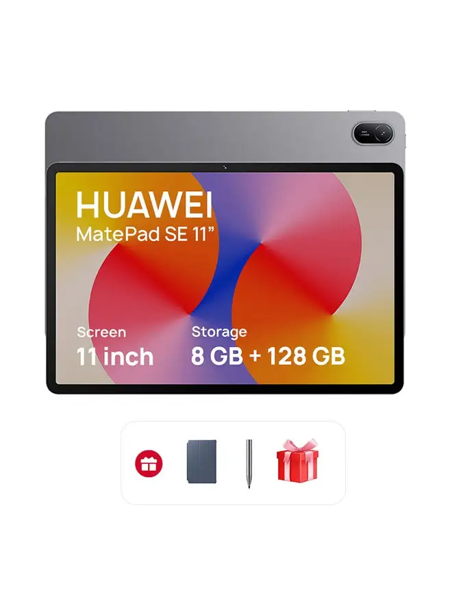 HUAWEI MatePad SE Tablet 11-Inch Nebula Gray 8GB RAM 128GB WiFi M-pencil In-Box + FOC - Middle East Version