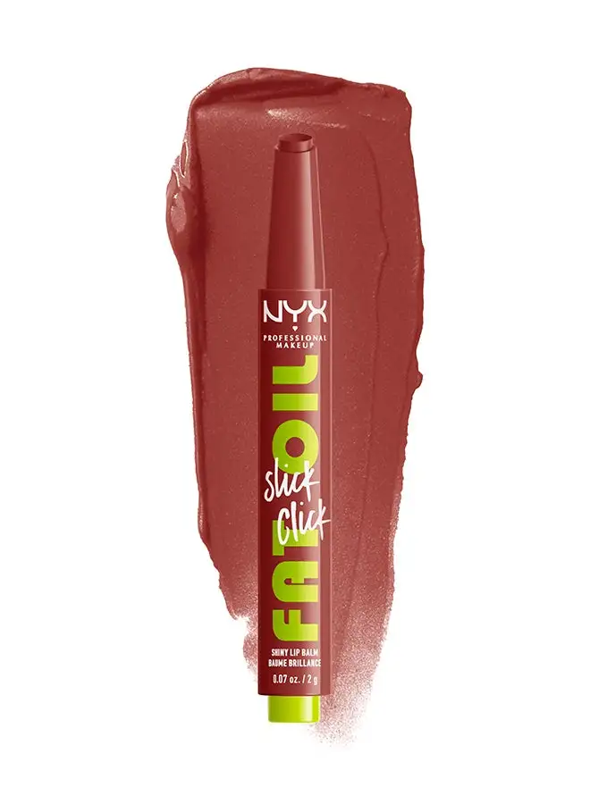 NYX PROFESSIONAL MAKEUP Fat Oil Slick Click Shiny Lip Balm - Going Viral