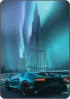 Eye Catching Protective Case Cover For Apple iPad Air 2 9.7 Inch Lamborghini & Burj Khalifa