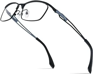 FONEX Pure Titanium Glasses Frame Men Square Eyeglasses Optical Eyewear F85775