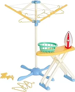 Casdon Wash Day Set Toy Ironing Board And Washing Line For Children Aged 3+ Equipped With Pretend Steam Iron And Laundry Basket!, 61450