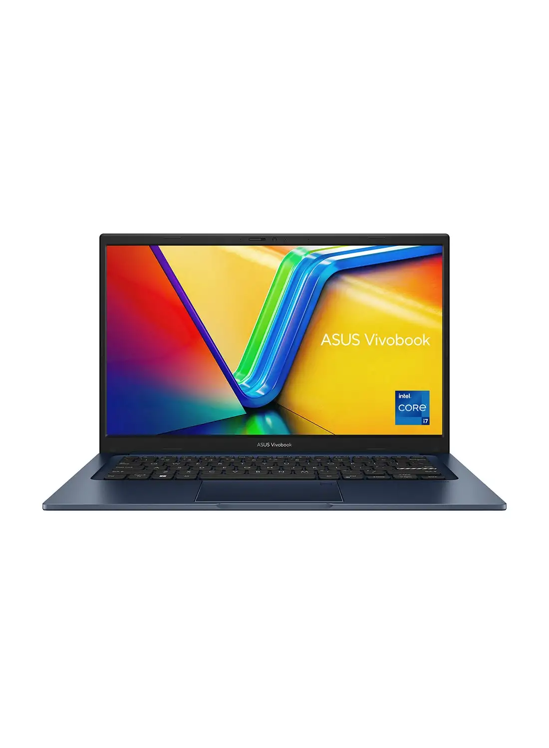 ASUS Vivobook 14 F1404ZA-NK531W Laptop With 14-Inch Display, Core i7-1255U Processor/16GB RAM /512GB SSD/Intel Iris XE Graphics/Windows 11 Home English/Arabic Quiet Blue