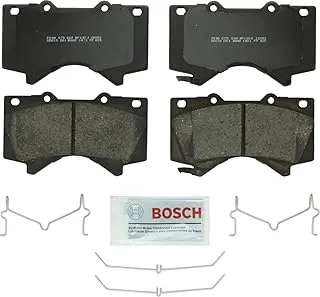 BOSCH BP1303 QuietCast Premium Organic Disc Brake Pad Set - Compatible With Select Lexus LX570; Toyota Land Cruiser, Sequoia, Tundra; FRONT