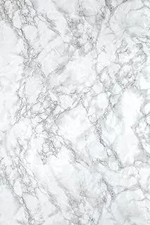 d-c-fix Peel and Stick Wallpaper Self Adhesive Waterproof Contact Paper for Kitchen and Bath Countertops Cabinets and DIY, Marble Cortes Silver, 17.7