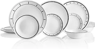 Corelle 18-Piece Chip Resistant Classic Collection Dinnerware Set, Service for 6 18-Piece 1134500