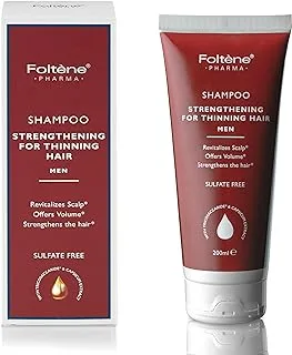 Foltene Pharma Hair Strengthening Shampoo for Thinning Hair Men | To Revitalizes Scalp | Offer Volume | Strengthens The Hair | Sulphate Free | 200ml