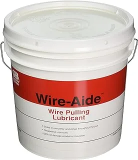 Gardner Bender 79-002 Wire-Aide Wire Pulling Lubricant, Greaseless Fiber-Optic Wire Insulation, 1 Gal. Jug, Yellow