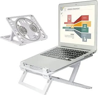 PHOCAR Laptop Stand with Fan, Laptop Cooling Pad for Gaming Laptop, Tablets and Cellphones, from 7' to 17', such as MacBook Air Pro, iPad Air, iPhone Pro Max, Samsung, Huawei, Xiaomi, LG