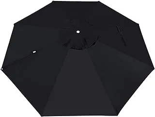 مظلة بديلة من BenefitUSA لـ 11.5 'ROMA Cantilever Patio Umbrella Parasol Top Cover (Black)