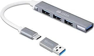 Zoook C-Hub iU43 - USB Hub 3.0/type c to usbultra-highspeed hub/ 4ports/ 1 x 3.0 port/3 2.0 ports