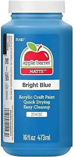 Apple Barrel Acrylic Paint in Assorted Colors (16 Ounce), 21143 Bright Blue