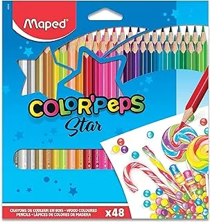 Maped Color'Peps Triangular Colored Pencils Pack Of 48