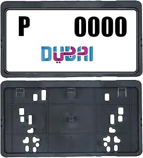 Car Small Number Plate Holder, Pair Frame for Front & Rear Side, (Small Frame)