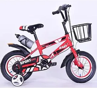 DORSA New Diesign Kids Sports Bicycle with Hand Brake and Basket Red 12 Inch, DORSA-CH-B12