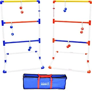 GoSports Premium Ladder Toss Outdoor Game Set with 6 Bolo Balls, Travel Carrying Case and Score Trackers - Choose Between Standard and Giant Size Sets