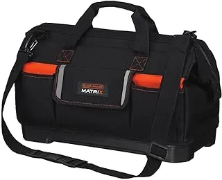 BLACK+DECKER Tool Tote Bag for Matrix System, Wide-Mouth (BDCMTSB)