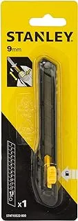 Stanley 9mm Plastic Slide Lock Snap Off Knife, Black - STHT10322-800