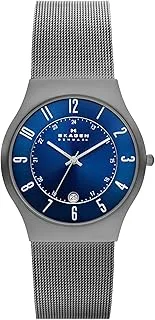 Skagen Men's Sundby Titanium and Stainless Steel Mesh Casual Quartz Watch