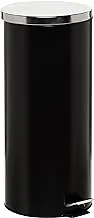 Harmony 2724623322513 Pedal Bin, Black W 65.0 X H 31.5 D 30.0 Cm, 30Liters, Stainless Steel