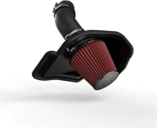 K&N Cold Air Intake Kit With Washable Air Filter: 2011-2019 Dodge/Chrysler (Charger, Challenger, 300) 6.4L V8, Black Hdpe Tube With Red Oiled Filter, 63-1565