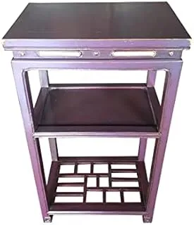 Dubai Garden Centre Tea Table with Shelves, Purple