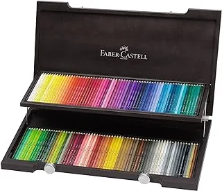 Faber-Castell Albrecht Durer Artists Water Colour Pencil 120 لون في علبة خشبية ، متنوع ، Fc117513 ، 120 قطعة (عبوة من 1)