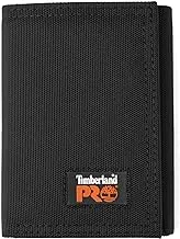 Timberland PRO mens Cordura Velcro Nylon RFID Trifold Wallet With ID Window Wallet