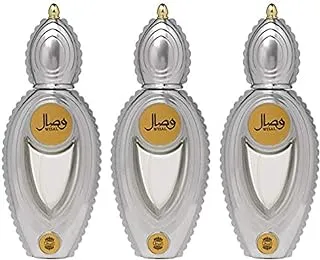 عطر وصال من أجمل للعطور للجنسين ، 3X50 مل (عبوة من 3 قطع)