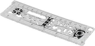 Maped Geonotes Multifunction Ruler, 15.24 cm / 15Cm, Assorted Colors (250211)