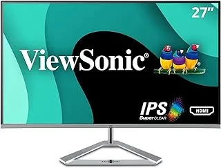 Viewsonic VX2776 SMHD 27 Inch 1080p Widescreen IPS Monitor with Ultra Thin Bezels, HDMI and DisplayPort, Black, VX2776-SH
