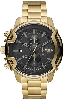 Diesel Men's Griffed Chronograph, Gold-Tone Stainless Steel Watch, DZ4522 Standard