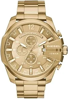 Diesel Mega Chief Stainless Steel Men's Watch with Analog or Digital Movement