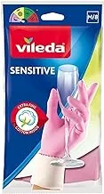 Vileda, Sensitive Gloves, Pink, Medium, PK27904