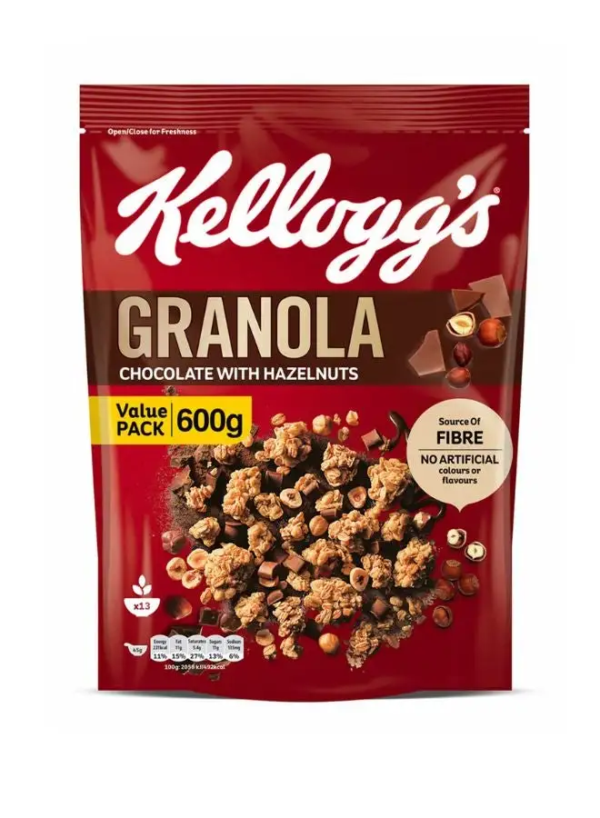 Kellogg's Chocolate with Hazelnuts Granola 600grams