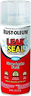 Rust-OlEUm 265495 11-Ounce Leak Seal Flexible Rubber Sealant, Clear