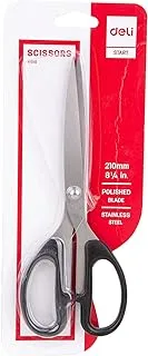 Deli E6010 Scissors, 210 Mm Length, Black/Red