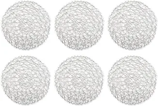 Dii Woven Paper Tabletop Collection Holiday Or Event Décor, Reversible Round Placemat Set, 15