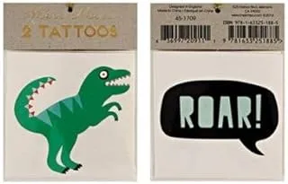 Meri Meri Dinosaur Tattoos Sheets 2 Pieces