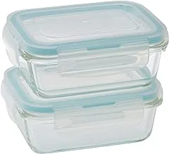 Taliona TL2213370 Boro Pro Food Container Set, Blue W 13.6 x H 11.2 D 10.8 cm, Rectangular