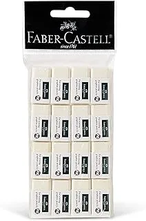 FABER-CASTELL PVC-FREE ERASER SMALL POLY BAG OF 16PC