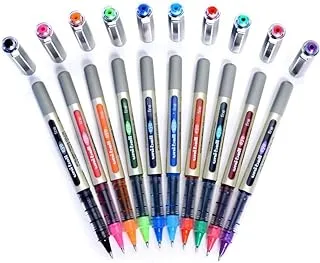 Uni-Ball EYE UB-157 Rollerball Pen 0.7mm Ball [Pack of 10] One of each colour