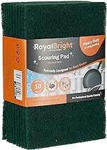 Royalford Rosele Wilkins Scouring Pad - Dishwashing Pad Cleaning Heavy Duty Scrub Pad | Reusable | Perfect Use for Kitchen, Bathroom Dishes Kitchen Scrubbers and Metal Grills & More (Green)