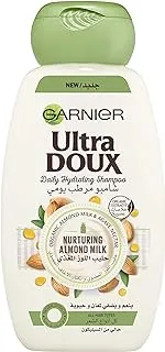 Garnier Hydrating Shampoo, Intensely Nourishes and Revitalizes Hair, With Almond Milk, For All Hair Types, Vegan Formula, Ultra Doux, 400ml