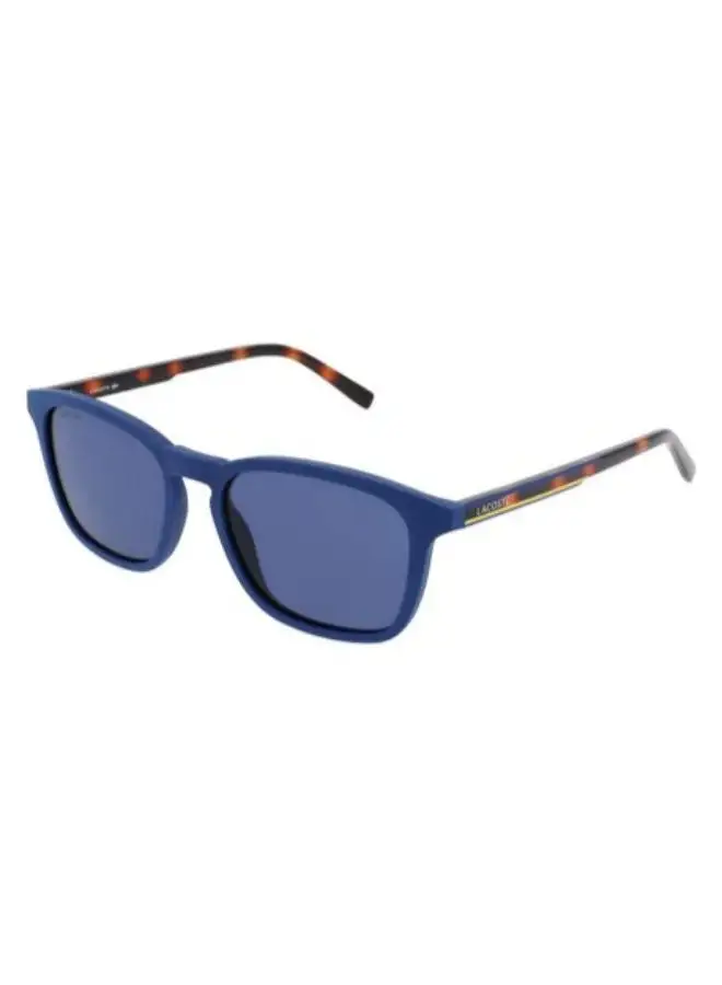 LACOSTE Men's Full-Rim Injected Modified Rectangle Sunglasses - Lens Size: 54 mm