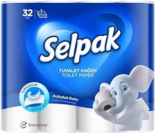 Selpak 3 Ply Toilet Paper 32 Rolls 140 Sheets